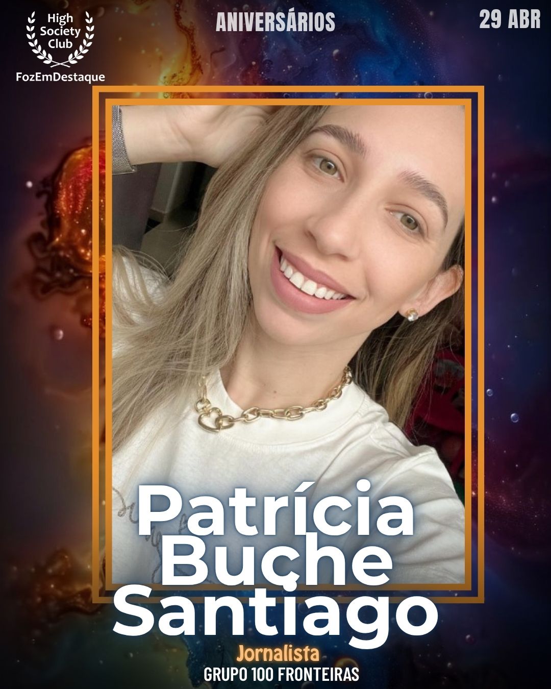 Patrícia Buche Santiago  Jornalista - Grupo 100 Fronteiras
