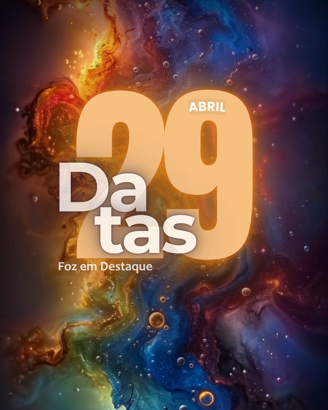 Imagem sofisticada representando as Datas Comemorativas 29 Abril 2026 e o luxo do Dia Internacional da Dança na tríplice fronteira.