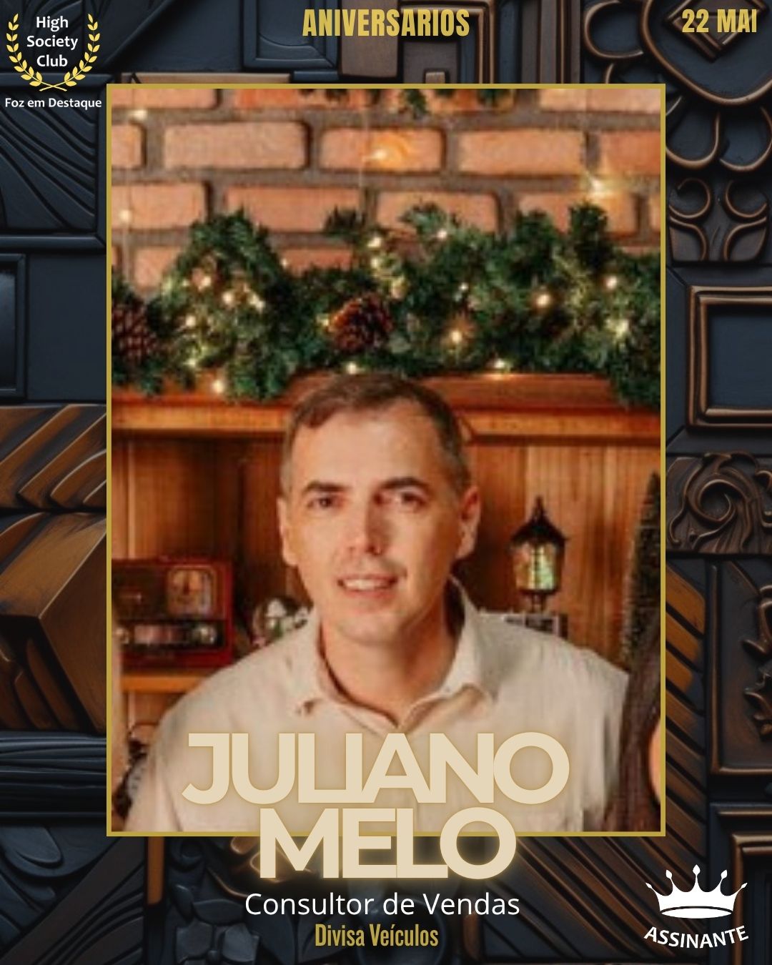 17 Juliano Melo Consultor de Vendas destacado na Divisa Veículos