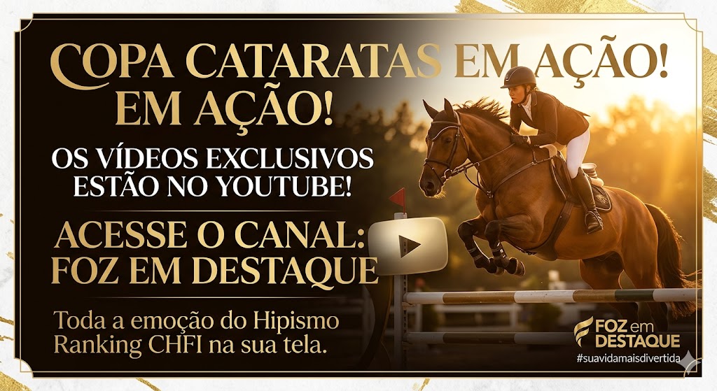 🥂 High Society: O Brilho do Hipismo na Tríplice Fronteira! ✨ Copa Cataratas: O Espetáculo do Hipismo!
